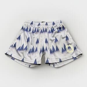 Overtime Mens Blue White Basketball Athletic Gym Mesh Shorts Size S Small